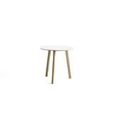 HAY CPH Deux 220 Table Ø: 75 cm - Lacquered Solid Oak/Pearl White Laminate