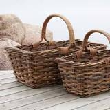 Chic Antique Provence Basket with Handle Nature Large