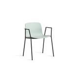 HAY AAC 18 About A Chair SH: 46 cm - Black Powder Coated Steel/Dusty Mint
