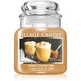 Village Candle Salted Caramel Latte duftlys (Glass Lid) 389 g