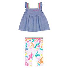 Marc Jacobs Kids Baby cotton top and leggings set - multicoloured - 74