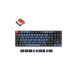 Keychron K1 Pro QMK/VIA Wireless RGB Hot Swap Low Profile Red - ND - Gaming Tastatur - Uden Numpad - Nordisk - Sort