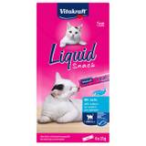 VITAKRAFT Cat liquid snack laks og omega 3, 6x15 g