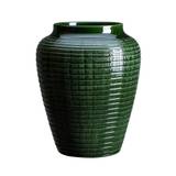 Willow glaseret vase - Højde: 35 cm / Emerald green