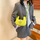 SHEIN Floral Crescent Casual Fashion Flip Buckle Versatile Crescent Shoulder Bag Single Shoulder Bag