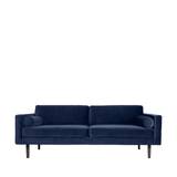 Broste Copenhagen Blue 'Wind' sofa i velour 200xH.74