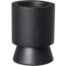 Anker, Fyrfadsstage, sort, H5,5x7 cm, aluminium