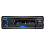 Autoradio 1DIN Med Bluetooth 5.0 - SWM-7812 2x USB & AUX - Blå baggrundsbelysning