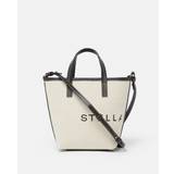 Stella McCartney - Logo Canvas Crossbody Tote Bag, Woman, Ecru cream