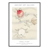 Plakat - Shell Fish - Ancient Art Plakat - Str:50 x 70 Cm - Incado