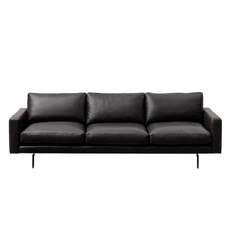 Wendelbo Edge V.1 2,5 Pers. Sofa L: 220 cm - Black Faith Leather