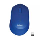 Logitech M330 Silent Plus trådløs mus, blå