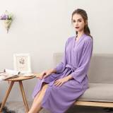 SHEIN 1pc Lightweight Fashionable Robe For Home & Beach, Quick Dry Skin-Friendly Robe For Couples, Minimalist Checkered Robe