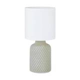 Bellariva Bordlampe E17 Keramik Grå/Hvid