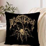 Fashionable Golden Spider  Monster Style Pillow Cover - Multicolor - 45*45