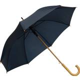 Grå stok paraply lyst træskaft - Købes her 159 kr - Oscar - Mørke brun