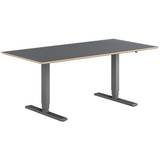 Copenhagen hæve sænkebord, sortgrå stel, antracit bordplade i størrelsen 80x200 cm