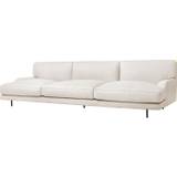 Gubi Flaneur Sofa Lc 3-pers Ben Sort / Hot Madison 419 Off White - 3 personers sofaer Bomuld Off-White - 10078845