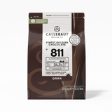 Callebaut Chokolade Mørk - 54,5 % Kakao, 2,5 kg