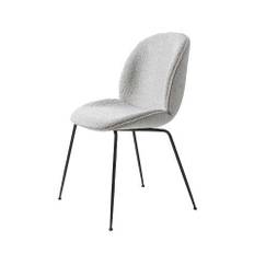 GUBI Beetle Dining Chair SH: 45,5 cm - Black Base / Dedar Karakorum