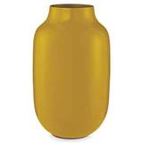 Pip Studio Vase Metal Oval Yellow 30 cm