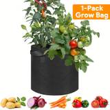 1 Pack, Grow Bags Fabric Pots 300g Heavy Duty Thickened Potato Grow Bags With Handles For Vegetable Tomato Potato Fruits Flowers Garden Pots For Plants Indoor Outdoor
