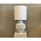 Manipura Living Calada Globe bordlampe - 40x25 - hvid keramik