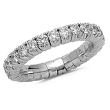 Diamond Collection by Vibholm - Flex ring Large, 1,60 ct g/si 18 karat hvidguld