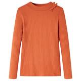 vidaXL Langærmet T-shirt til børn str. 140 cm orange