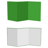 Green Screen og Reflektor Dobbeltsidet, Foldbar