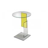 Glas Italia - DON Don Gerrit Low table, Transparent glass, Base: Tempered glass, Insert: Yellow glass