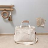 Canvas Tote Bag With Seperations, Durable Lightweight Shoulder Bag, Casual Practical Commuter Mommy Bag