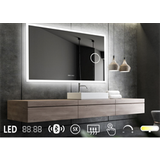 Nordic Bad Mie 7 LED moderne spejl firkantet B: 120 cm x H: 80 cm med touch knap og Antidug