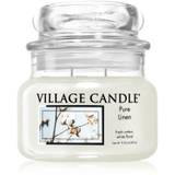 Village Candle Pure Linen duftlys (Glass Lid) 262 g