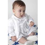 Baby jakkesæt: Lille Malte, hvid - dåbs jakkesæt eller lille brudesvend - Vejle: 3-6 mdr.