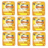 Gillette Fusion Power 8-pack x 9 - Fri fragt og klar til levering