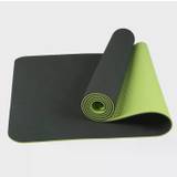 Yogasæt komplet Grøn - TPE Yogamåtte 6mm, 2 yogablokke, Yogapølle og Yogastrop