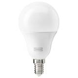 IKEA - TRÅDFRI LED-pære E14 806 lumen, trådløs, kan dæmpes farvet/hvidt spektrum/globe opalhvid