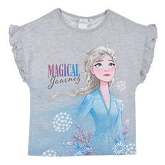 Disney Frost 2 T-shirt m. Elsa - Grå - 6 år/116 cm