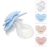 Large size silicone nipples pacifier for adults funny parent-child toys - Transparent box