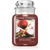 Village Candle Apples & Cinnamon duftlys (Glass Lid) 602 g