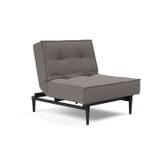 Innovation Splitback Styletto stol (521 Mixed Dance Grey, sort egetræ)