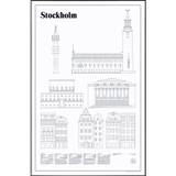 Studio Esinam Stockholm Elevations Poster - Plakater Papir Hvid - 1018019