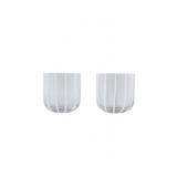 Drikkeglas - Mizu Glass - Sæt á 2 stk. - OYOY Living Design - Ø8 x H8,2 cm - Clear