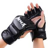 Boxing Gloves Half Finger Training Mitts For Taekwondo Karate And Sanda Kickboxing Equipment - Black - one-size