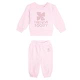 The New Society Baby Ontario cotton jersey tracksuit - pink - 68