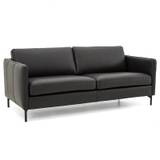 Nordic 3 pers. sofa - stof/læder - B 212 x D 92 x H 81 cm