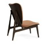 NORR11 Elephant Lounge Chair Leather SH: 38 cm - Dark Smoked Oak/Dunes Camel 21004