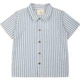 The New Tnkai S_S Shirt Str 110-116 cm/5-6 år Drenge - Skjorter hos Magasin - Blue Fog