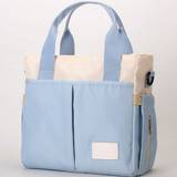 SHEIN Baby Colorblock Polyester Diaper Bag With Double Handle For Outdoor